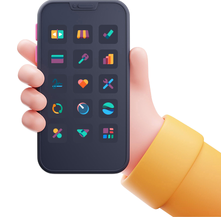 ERP Mobile App Hand Image